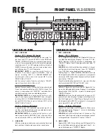 Предварительный просмотр 6 страницы RCS VLZ-6360 A Operating Instructions Manual