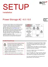 Предварительный просмотр 1 страницы RCT Power Power Storage AC 4.0 Setup & Installation