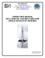 RDF Products DFA-1325B2 Operator'S Manual preview