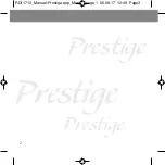 Preview for 2 page of RDI Prestige K10 Instructions For Use Manual