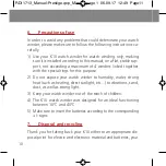 Preview for 10 page of RDI Prestige K10 Instructions For Use Manual