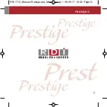 Preview for 13 page of RDI Prestige K10 Instructions For Use Manual