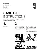 RDI Titan Pro Rail STAIR RAIL Instructions предпросмотр