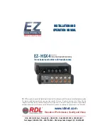 RDL EZ-HSX4 Installation And Operation Manual preview