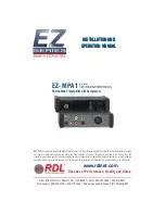 Предварительный просмотр 1 страницы RDL EZ-MPA1 Installation And Operation Manual