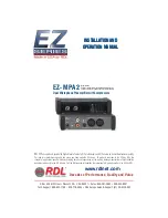 Предварительный просмотр 1 страницы RDL EZ-MPA2 Installation And Operation Manual