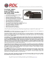 RDL FLAT-PAK FP-PA35A Manual предпросмотр