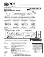 Предварительный просмотр 2 страницы RDL HALF-RACK Series Quick Manual