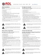 Preview for 3 page of RDL HD-PA35 HD-Series Installation And Operation