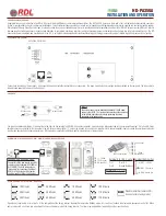 Preview for 1 page of RDL HD Series Installation And Operation