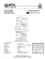 Preview for 2 page of RDL RACK-UP RU-VSX4 Quick Start Manual