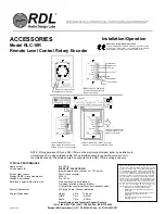 Preview for 2 page of RDL RLC-10R Manual