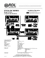 Preview for 2 page of RDL ST-SX4 Installation & Operation