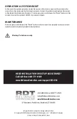 Preview for 4 page of RDT FloodMaster RS-096 Manual