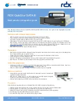 RDX QuikStor SATA III Install Manual предпросмотр