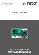 RDZ Kit WI - Knx 2.0 Installation Manual preview
