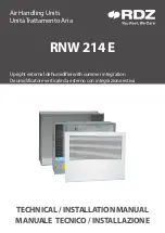 RDZ RNW 214 E Technical Installation Manual preview