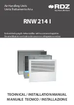 Preview for 1 page of RDZ RNW 214 I Technical Installation Manual