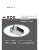 RDZ RNW 400 CS Installation, Use And Maintenance Manual preview