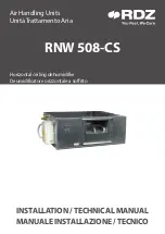 RDZ RNW 508-CS Installation & Technical Manual preview