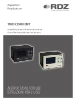 RDZ TRIO COMFORT Instructions For Use Manual preview
