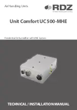 RDZ UC 500-MHE Technical Installation Manual preview