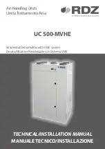 RDZ UC 500-MVHE Technical Installation Manual preview