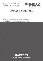 RDZ UNICA R2 200 STANDARD User Manual предпросмотр