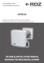 RDZ WHR 60 Technical And Installation Manual preview