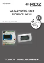 Предварительный просмотр 1 страницы RDZ WI-SA Technical Installation Manual