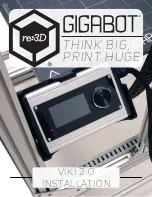 Предварительный просмотр 1 страницы re:3D GIGABOT VIKI 2.0 Installation Manual