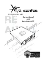 Предварительный просмотр 1 страницы RE Audio XT 2 Series Owner'S Manual & Installation Manual