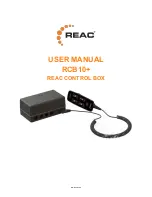 REAC RCB10 User Manual preview