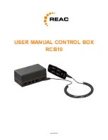 Preview for 1 page of REAC RCB10 User Manual