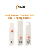 REAC RCB15 User Manual preview