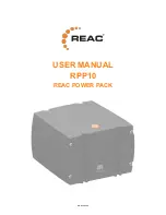 REAC RPP10 User Manual preview