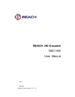 Предварительный просмотр 1 страницы Reach DEC1000 User Manual