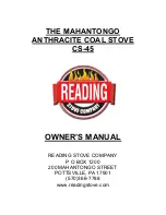 Preview for 1 page of Reading Stove Company MAHANTONGO CS-45 Owner'S Manual