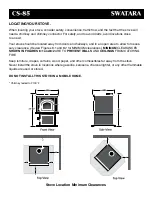 Предварительный просмотр 9 страницы Reading Stove Company Swatara CS-85 Owner'S Manual