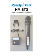 Предварительный просмотр 1 страницы Ready2Talk HM BT3 Installation & Operation Manual