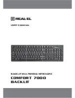 Real-El comfort 7000 User Manual preview