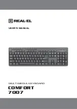 Предварительный просмотр 1 страницы Real-El COMFORT 7007 User Manual