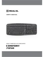 Real-El COMFORT 7050 User Manual preview