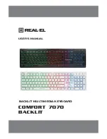 Real-El Comfort 7070 Backlit User Manual предпросмотр