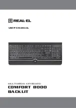 Preview for 1 page of Real-El COMFORT 8000 BACKLIT User Manual