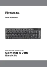 Real-El Gaming 8700 Backlit User Manual preview