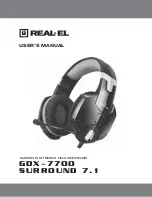 Real-El GDX-7700 SURROUND 7.1 User Manual предпросмотр