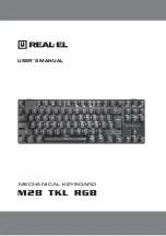 Real-El M28 TKL RGB User Manual предпросмотр