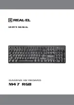 Real-El M47 RGB User Manual preview