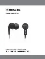 Real-El MOBILE Z-1012 User Manual preview